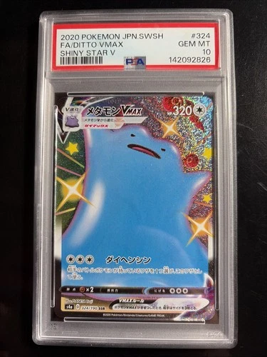 Pokemon Card Ditto VMAX 324/190 SSR 2020 Shiny Star v PSA 10