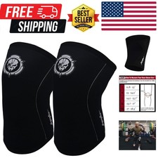 Knee Sleeves 1 Pair, 7mm Compression Knee Braces for Squats,Weightlifting,Pow...