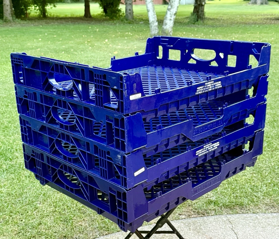 Paquete de 4 bandejas de pan/bandejas de pan de plástico de alta resistencia  Foto 2 de 4