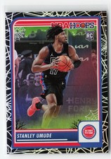 STANLEY UMUDE #69 RC 2023-24 PANINI HAUNTED HOOPS PISTONS HOLO WEB