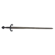 Épée espagnole de Tolède Alfonso X Fernando III réplique film gravé (S02-137)