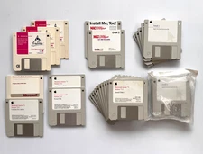 APPLE MAC 25+ floppy disk vintage software lot 1996 Maclink AOL Internet disc