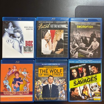 PTA, Scorsese, Stone Blu-Ray Lot (Basic Instinct/Fatal Attraction/Boogie Nights)