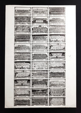 1968 Topps Test Football Uncut Sheet -- 33 Cards -- Unique & Black Backs SPs