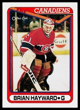 1990-91 O-Pee-Chee Brian Hayward #23 Montreal Canadiens