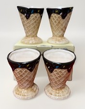 4 vasos cono gofre helado D'LUSSO NUEVOS EN CAJA