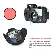 Camera Waterproof Housing Diving Case Protective Shell Underwater FIS