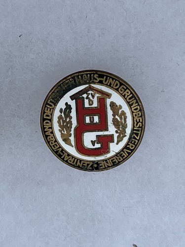Orig Ww2 German Reichsbund der Haus Member Badge House Landowner Association Pin