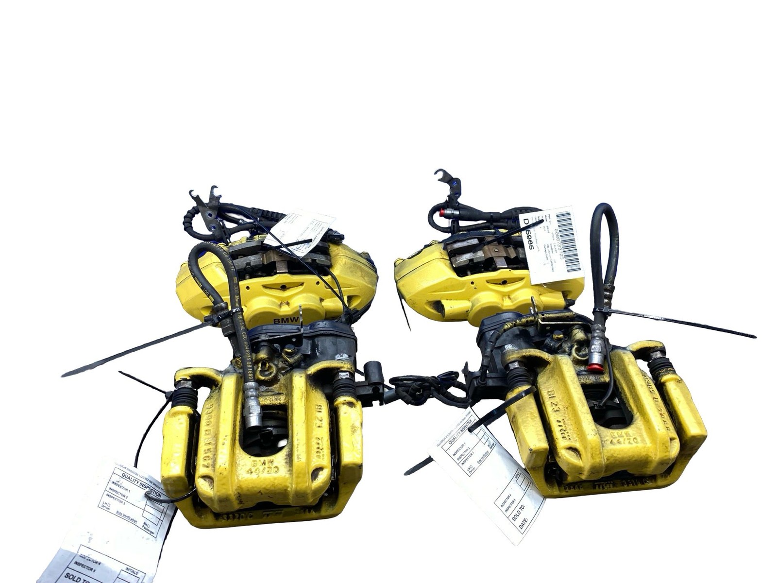 2014 - 2019 Bmw I8 Oem 1.5L Front Rear Left Right Brake Caliper Set Of 4 Yellow