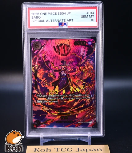 PSA10 Sabo PRB02-014 SR EGGHEAD CRISIS EB04 Japanese ONE PIECE Card 2026 NM