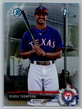 2017 Bowman Draft #BDC-141 Bubba Thompson Chrome Refractor *RA