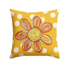 Summer Floral Throw Pillow Cover, 18 x 18 Inch Holiday 18" x 18" Pack of 1 