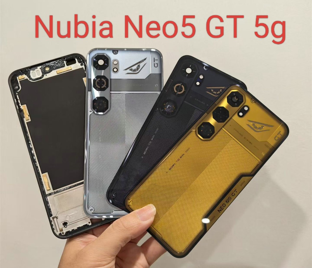 For ZTE Nubia Neo 5 GT 5G Middle LCD Frame Battery Back Cover Rear