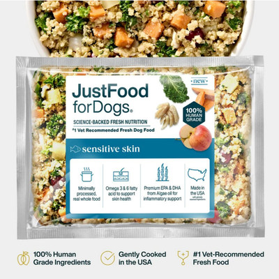 Dog food for sensitive skin 18 oz (7 packs) Small box