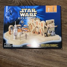 Vintage Star Wars Episode I Micro Machines Mos Espa Market Playset 1998 New