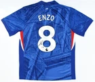 Enzo Fernandez Autographed Chelsea Home Soccer Jersey #8 - Beckett W Hologram *M