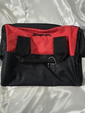 Snap-on Tools Red Tool Bag Canvas Drill Storage Multiple Pockets 