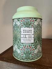 William Morris Cottagecore Floral Tea Tin Canister English Breakfast 60 bags