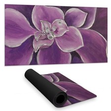 Begin Home Decor C1DM1531SQ3037 16 x 32 in. Purple Flower Closeup Desk Mat - ...