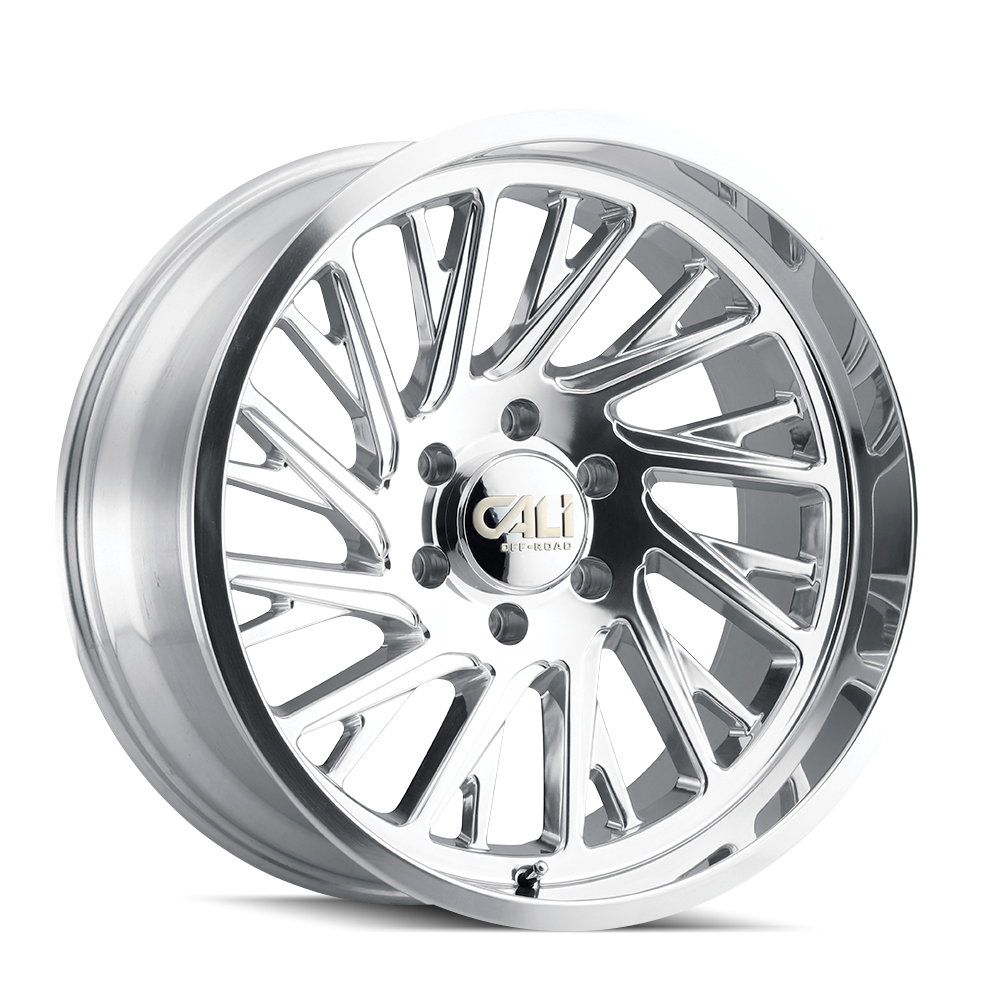 Set of 4 - CALI OFF-ROAD PURGE 9114 POLISHED 24X14 8-170 -76MM 125.2MM