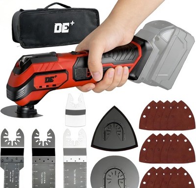 DeForce Red Oscillating Tool for Milwaukee 18V 22pcs