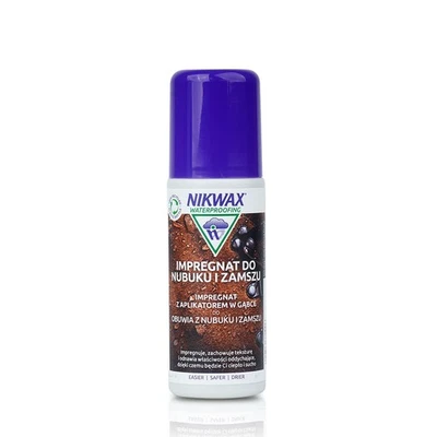 Nikwax Imprägnierung für Nubuk- und Wildlederschuhe 125 ml mit Schwammapplikator