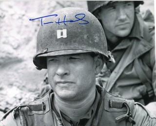 Autographed Tom Hanks Saving Private Ryan 8 x 10 Photo Signed with COA
