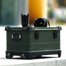 1Pc Green Aluminum Telescopic Photography Equipment Box Camera Storage Case