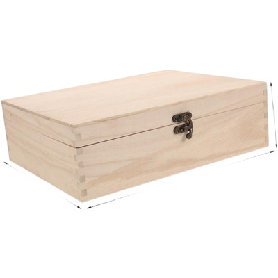 Paulownia Wood Two Layer Jewelry Box Flip Top Storage Organizer for Accessories
