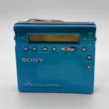 Sony MD Walkman MZ-R900 Lettore Portatile Registratore Blu Funzionante con...