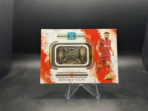2024-25 Panini Impeccable Premier League Mohamed Salah 14k Gold Bar /7 Liverpool