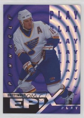 1997-98 Pinnacle Epix Purple Play Brett Hull #E18 HOF nd3