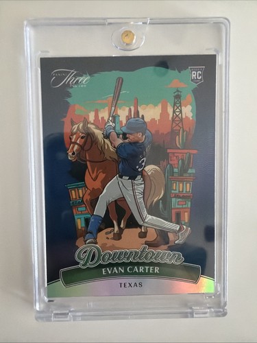 Evan Carter #13 2024 Panini Three and Two Downtown card