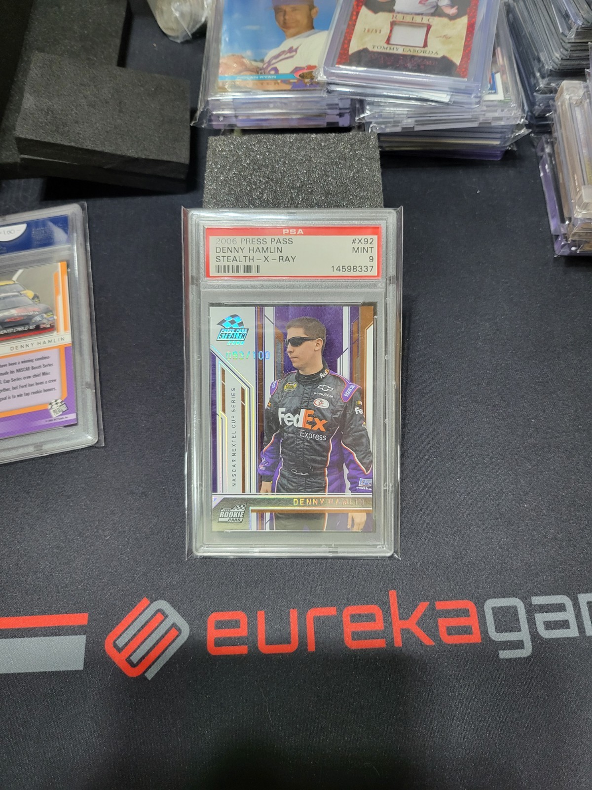 2006 Stealth-X-RAY Foil X92 Denny Hamlin RC PSA 9 #093/100 NASCAR . . bgs cgc view 1
