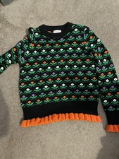 Savida for Dunnes Ladies Orla Kiely flower style  Jumper Size  L - worn once 