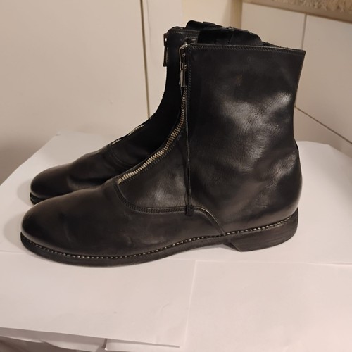 Guidi 210 Black Leather Mens Leather Luxury Boots Size 45 Handmade In ITALY - Picture 14 of 24