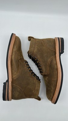 Taylor Stitch L.E. Trench Boots in Golden Brown Waxed Suede Men s Size 10 D NEW