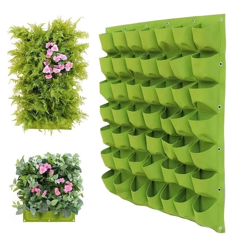 TF 2-7 tasche verticali/orizzontale/quadrate giardinaggio vasi da fiori da appendere alla parete da giardino sacchetti per piante