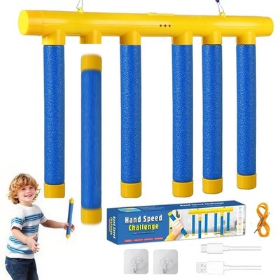 Catching Sticks Spiel, Reaktionstraining Spielzeug mit einstellbarer Geschwindigkeit, Hand-Auge C...