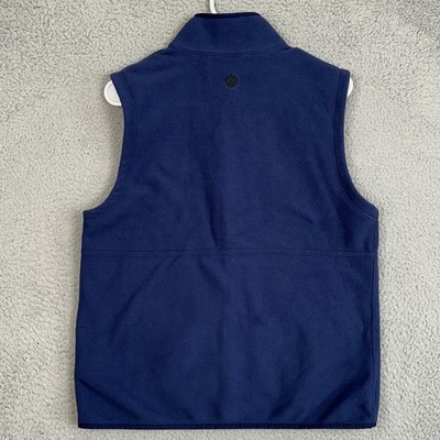 NEW Marmot Rocklin Fleece Vest Womens Medium Navy Blue Full ZIp