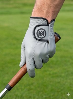 Kick Ass Golf Gear   The Platinum   Men s Large **Free Shipping** Grey   Leather
