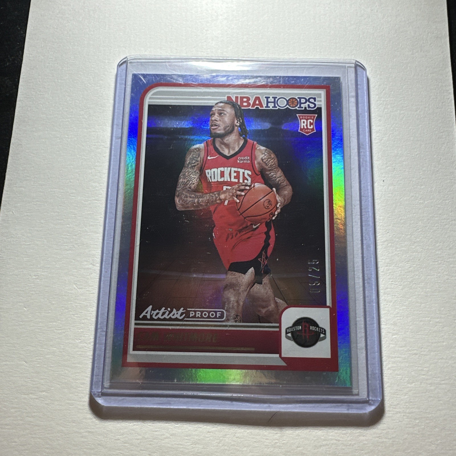 2023-24 Panini NBA HOOPS Rookies Cam Whitmore #265 Artist Proof /25 (RC)