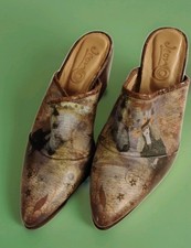 vintage jeon mules usa women s size 6 painted horse design