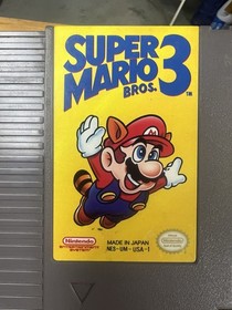 Super Mario Bros. 3 (Nintendo NES, 1990) Cartridge & Sleeve Only