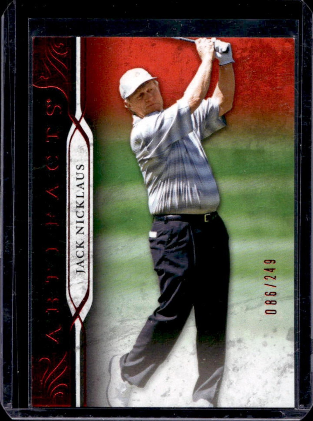2021 UD Artifacts Jack Nicklaus Red #/249