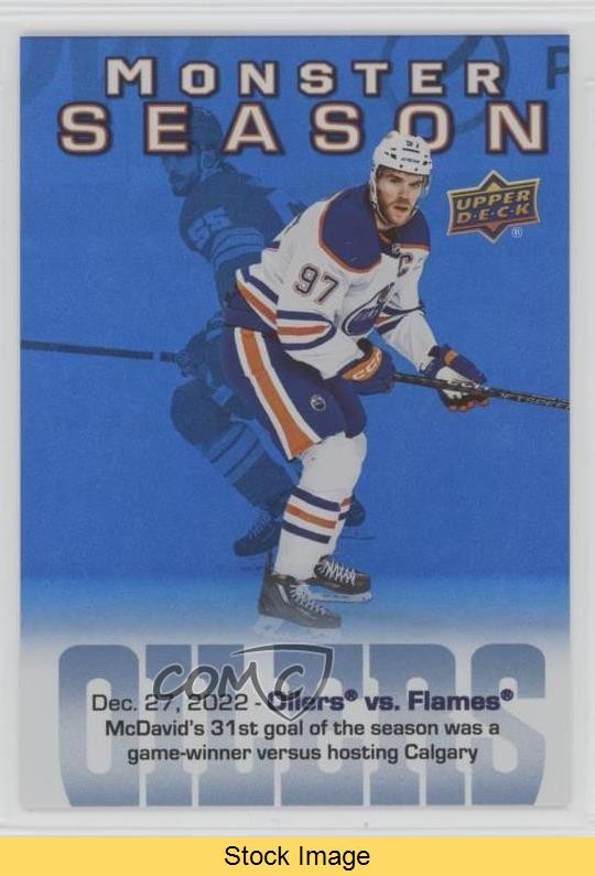 2023-24 Upper Deck Series 2 Monster Season Connor McDavid 12/27/2022 READ 1c8h