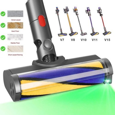 Turbobürste Kopf für Dyson V7 V8 V10 V11 V15 SV15 Bodenbürste Bodendüse mit LED
