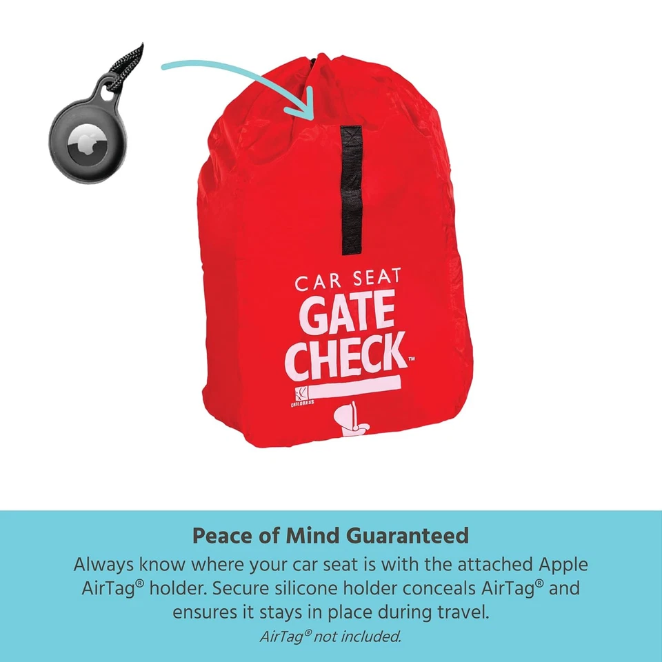 Bolsa de control de puerta para asientos de coche - Bolsa de viaje para avión - Incluye soporte AIRTAG  Foto 3 de 4
