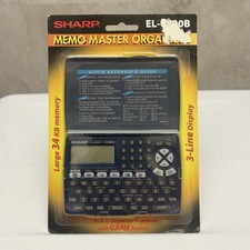 Vintage Sharp EL-6800B Memo Master Organizer 34KB 3-Line Display NEW In Package