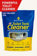 Bastion Toilet Tank Cleaner Powerful Rust Calcium Hard Water Stain Remover No Sc